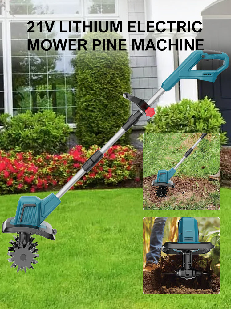 ISFRIDAY Electric Cultivator 21V Cordless Garden Tiller 330RPM For Makita Battery(NO Battery)