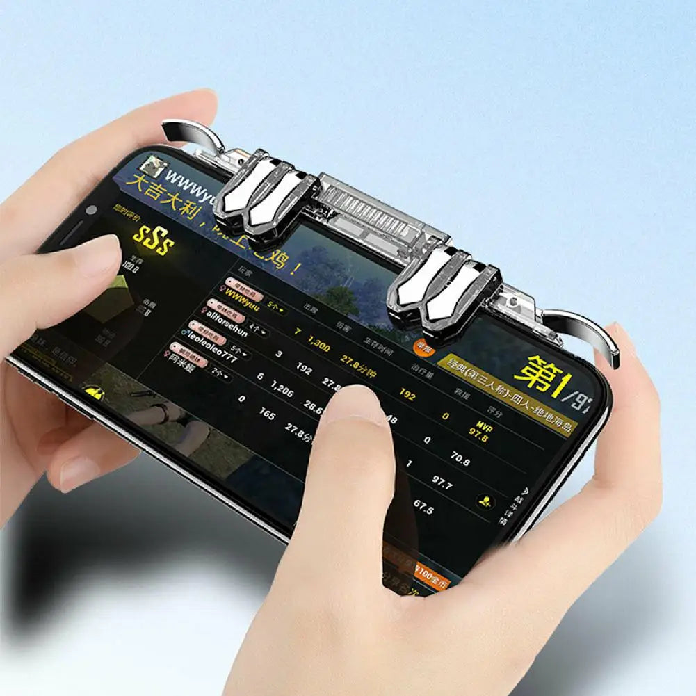 PUBG 6 Finger Controller – Mobile Gaming Trigger Accessory Kit for FPS Game