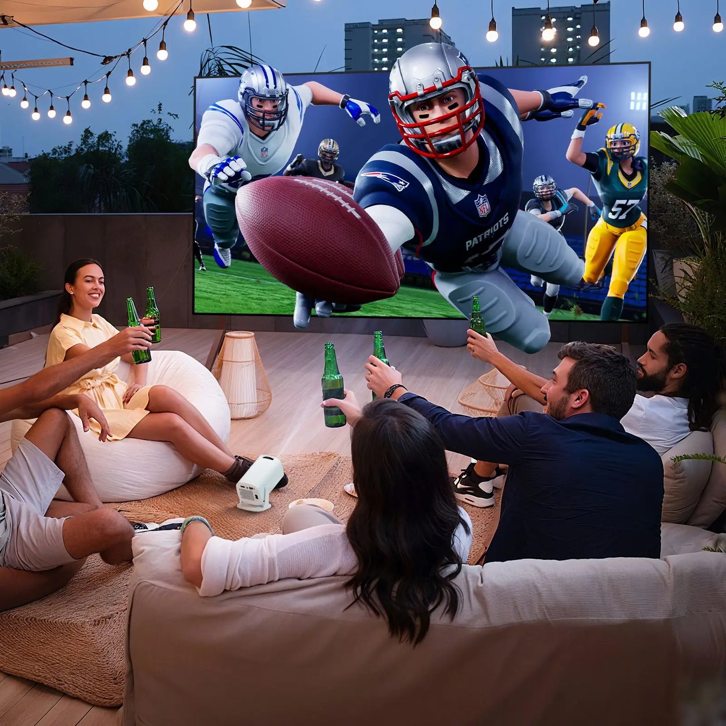 P30 Pro Smart Mini Projector – Android 14, WiFi 6, BT 5.0, 720P Native