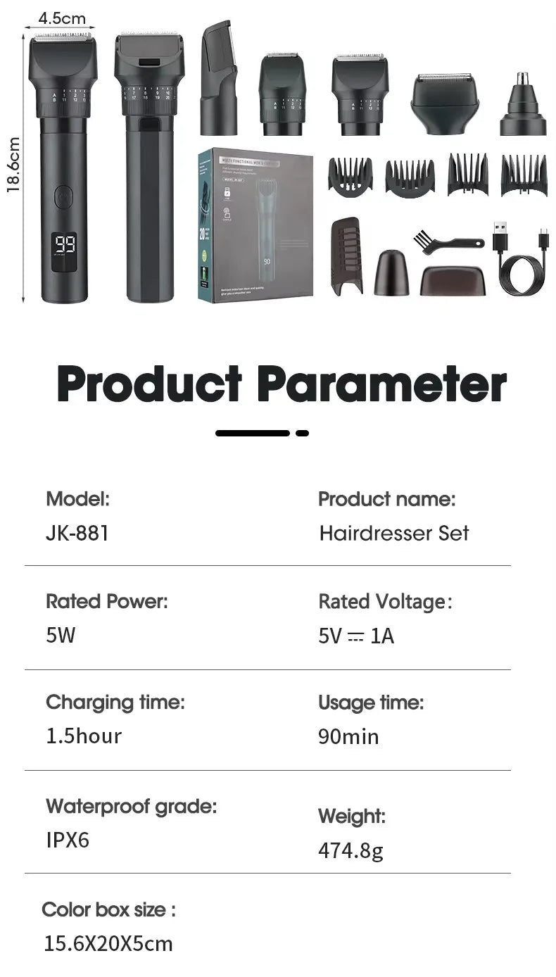 Xiaomi Multi-Purpose Hair Trimmer – Wet & Dry Grooming for Face, Body, Nose & Beard