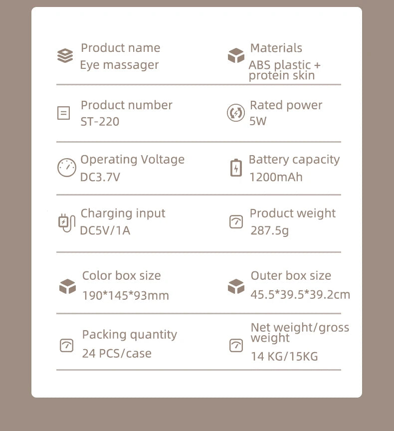 Newest Visible Eye Massager Eye Care Device Smart Airbag Compression Eye Massage Glasses with Bluetooth Music for Improve Sleep