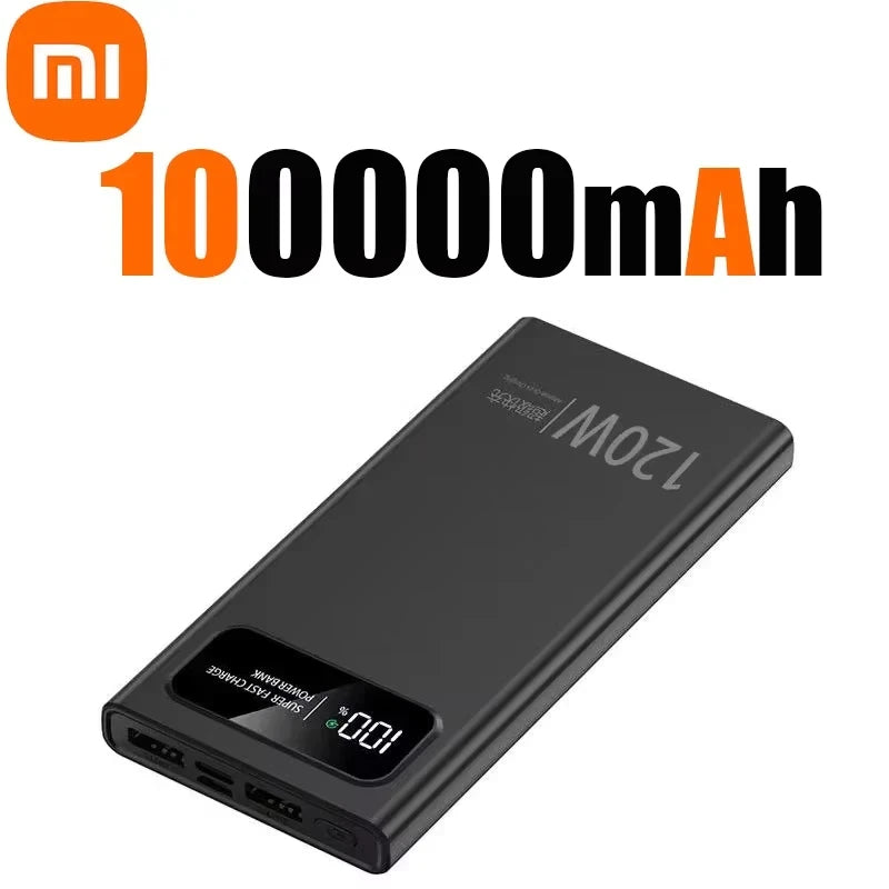 Xiaomi 200000mAh Power Bank 120W Fast Charge | Dual-Way Quick Charge | LED Display | Portable Battery Pack