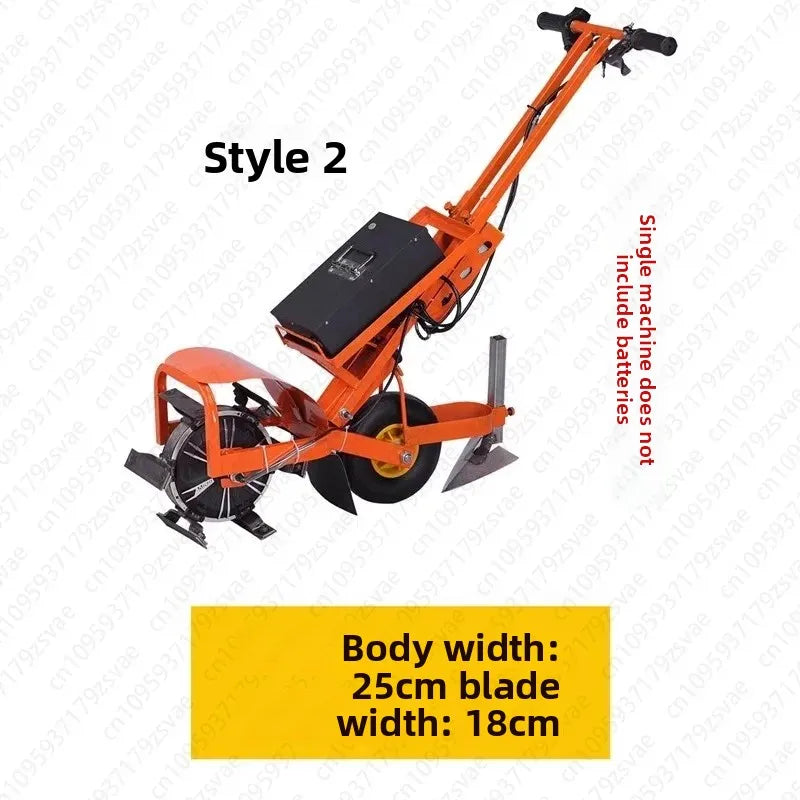 Electric Lawn Mower with A Household All-in-one Machine for Trenching, Loosening, Ploughing and Turning Soil