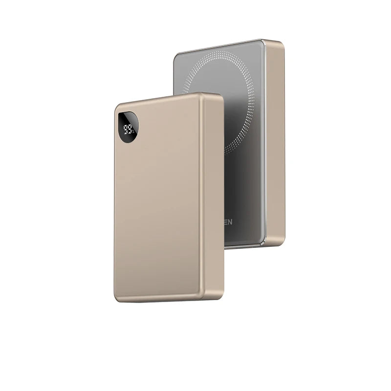 Rocoren Magnetic Power Bank 10000mAh | 20W PD Fast Charge | Wireless Charging | Digital Display