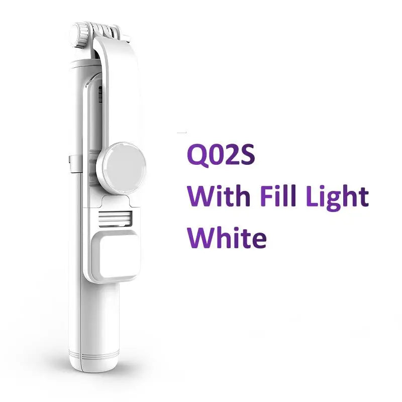 Stainless Steel Bluetooth Selfie Stick Tripod for Smartphones (Q02s)