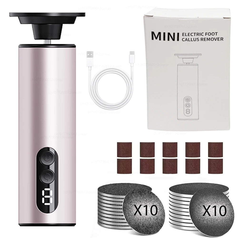 XMSJ 2-in-1 Electric Foot Callus Remover – Rechargeable Foot File & Nail Grinder with 9 Speeds