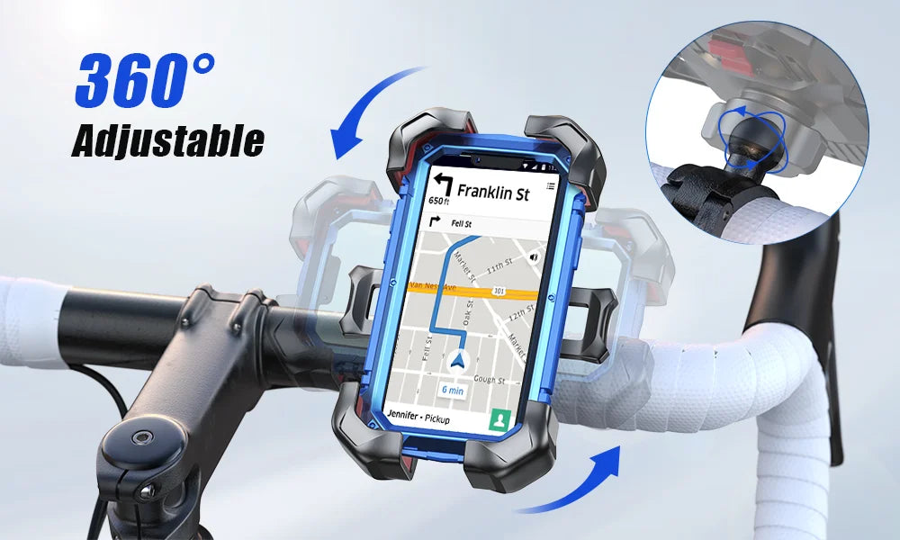 Joyroom JR-ZS288 Motorcycle & Bike Phone Mount – Secure Auto-Lock Handlebar Holder