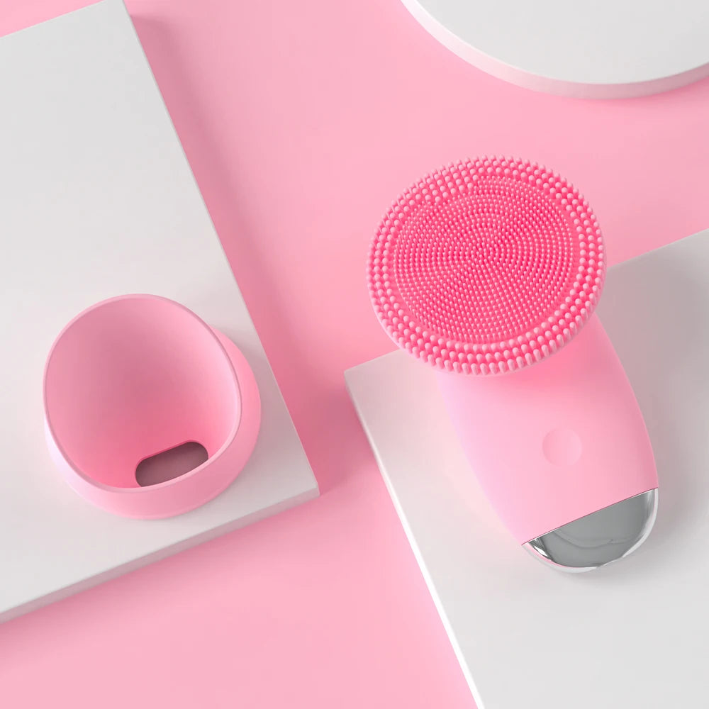 VIMYSHOW Electric Facial Cleanser – 5-Speed Silicone Face Scrubber
