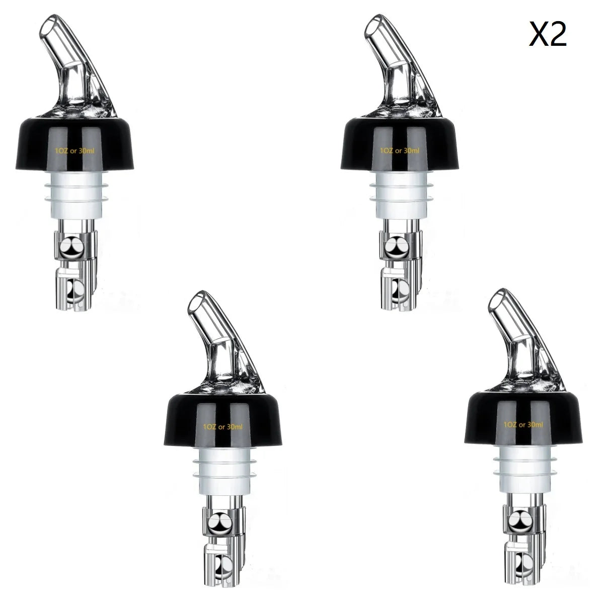 Viski Automatic Measure Liquor Pourer – Spill-Free Bottle Pourer & Wine Stopper