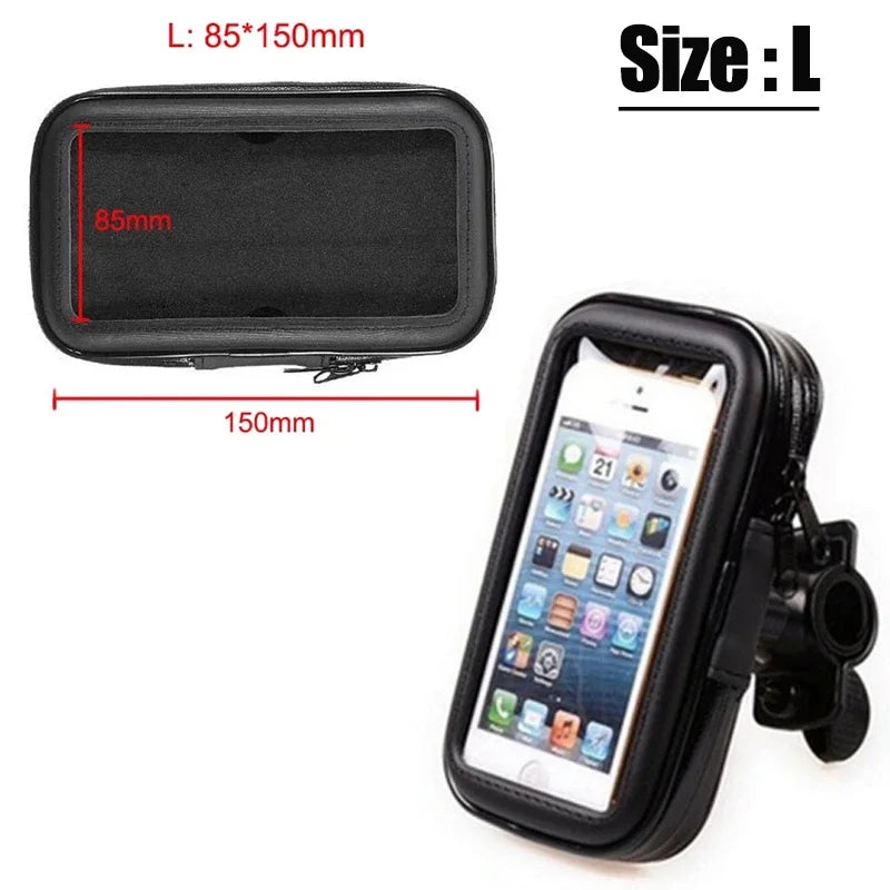 Bicycle Phone Holder C-028-B – Secure Handlebar Mount (L / XL Sizes)
