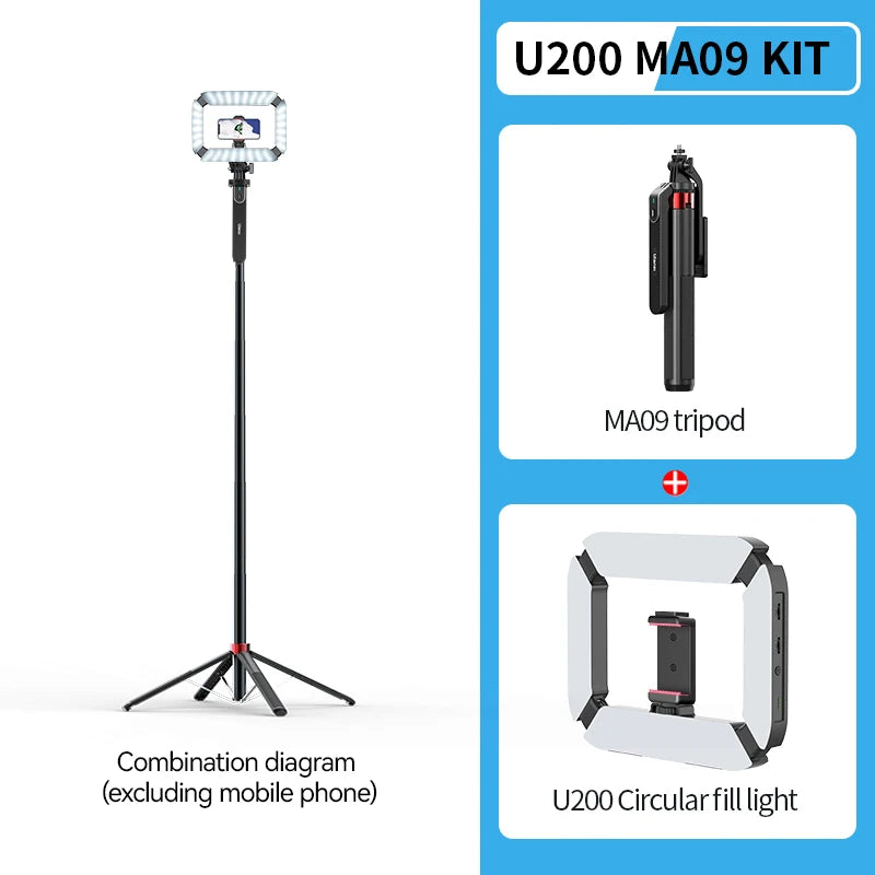 Ulanzi 1.8M Smartphone Selfie Stick Tripod – Bluetooth Remote & 360° Head