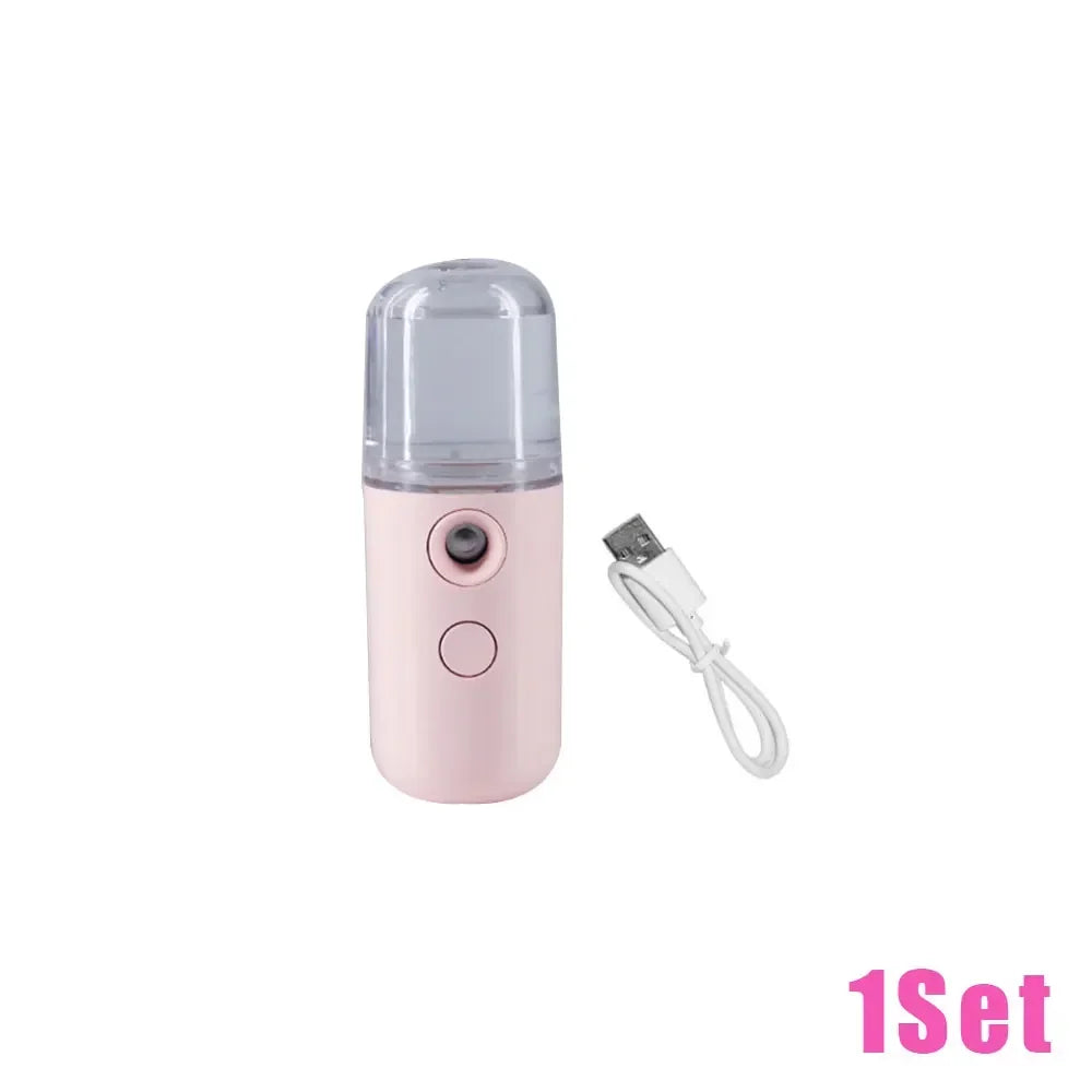 HDRSMTMED Portable Facial Mist Sprayer – Hot & Cold Nano Spray Travel Skin Hydrator