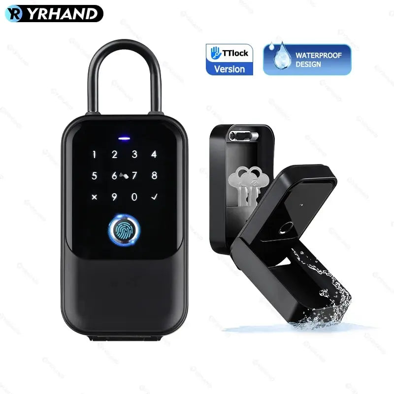 K5 Smart Key Lock Box – Fingerprint, Keypad & App Unlock (IP66, Tuya/TTLock)