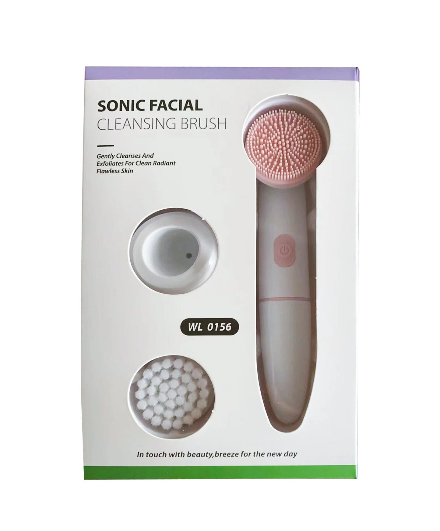 AFDEAL Battery Powered Facial Cleansing Brush – Waterproof 2-Speed Silicone Face Cleaner