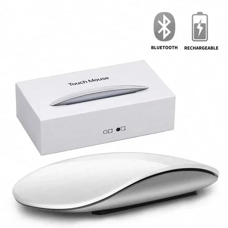 Mini Bluetooth Wireless Mouse – Rechargeable, Touch Scroll, Ultra-Slim Design