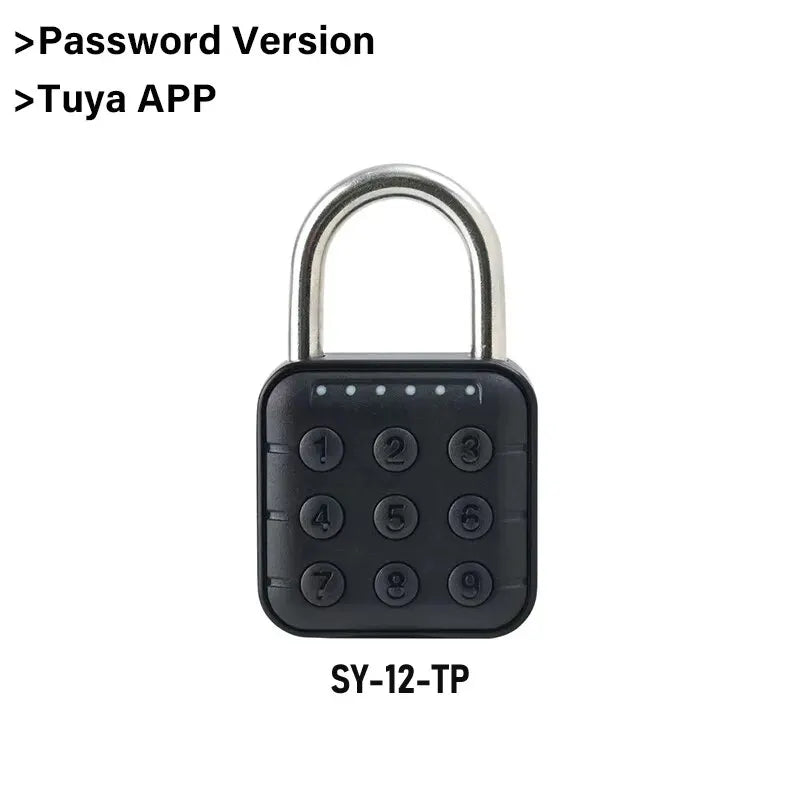 Tuya Bluetooth Fingerprint Padlock โ Smart Digital Luggage Lock IP67