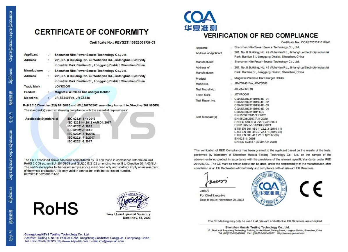 Joyroom MagSafe-Style Car Mount Charger 15W | Aluminium Alloy, LED Light