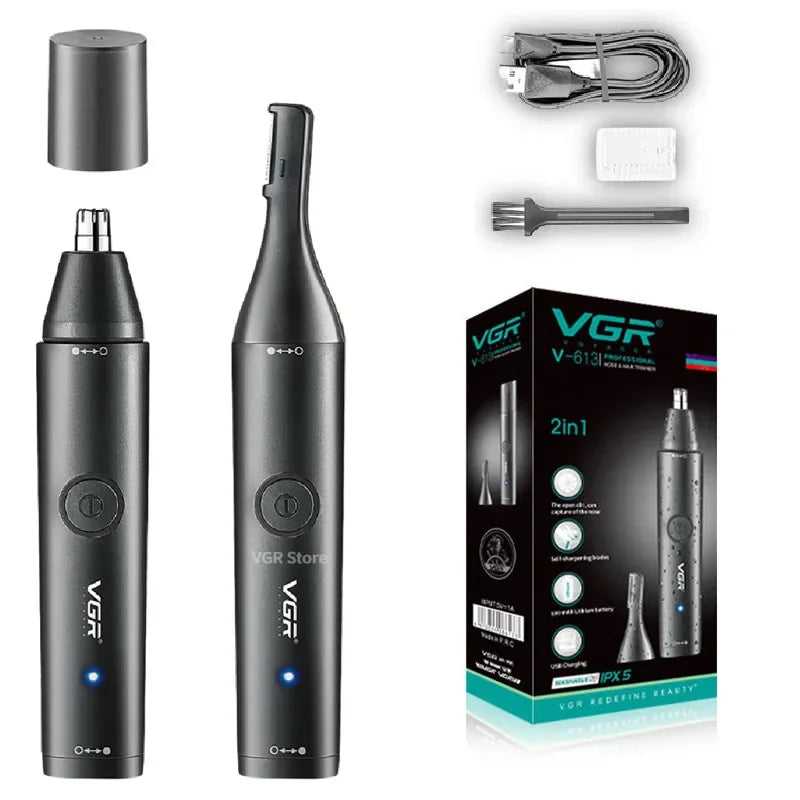 VGR Professional Nose & Hair Trimmer V-613 – Washable, Long Battery Life