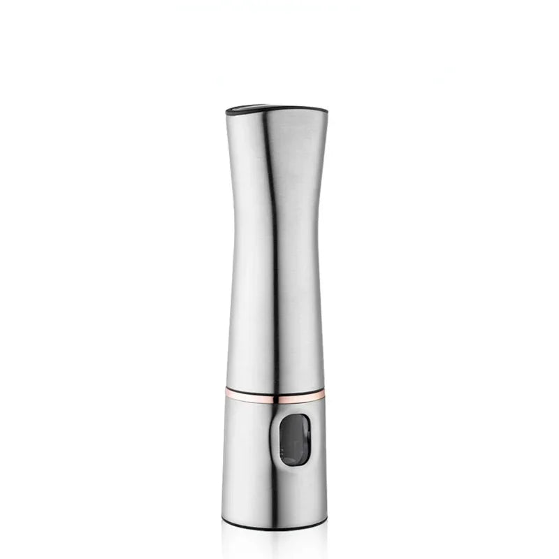 Electric Salt & Pepper Grinder – One-Touch Stainless Steel Spice Mill with Adjustable Coarseness