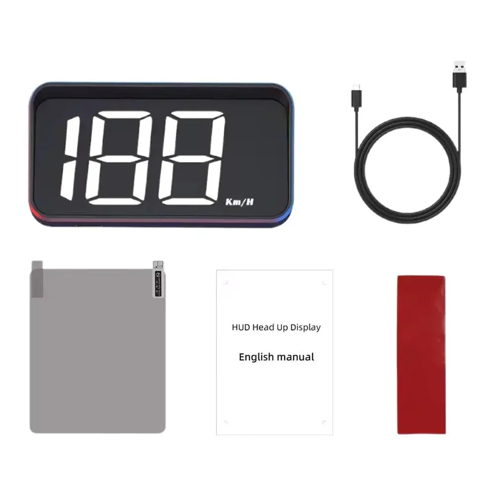 GPS Digital Car Head-Up Display – Plug & Play Speedometer HUD with Beidou Satellite (Universal Fit)