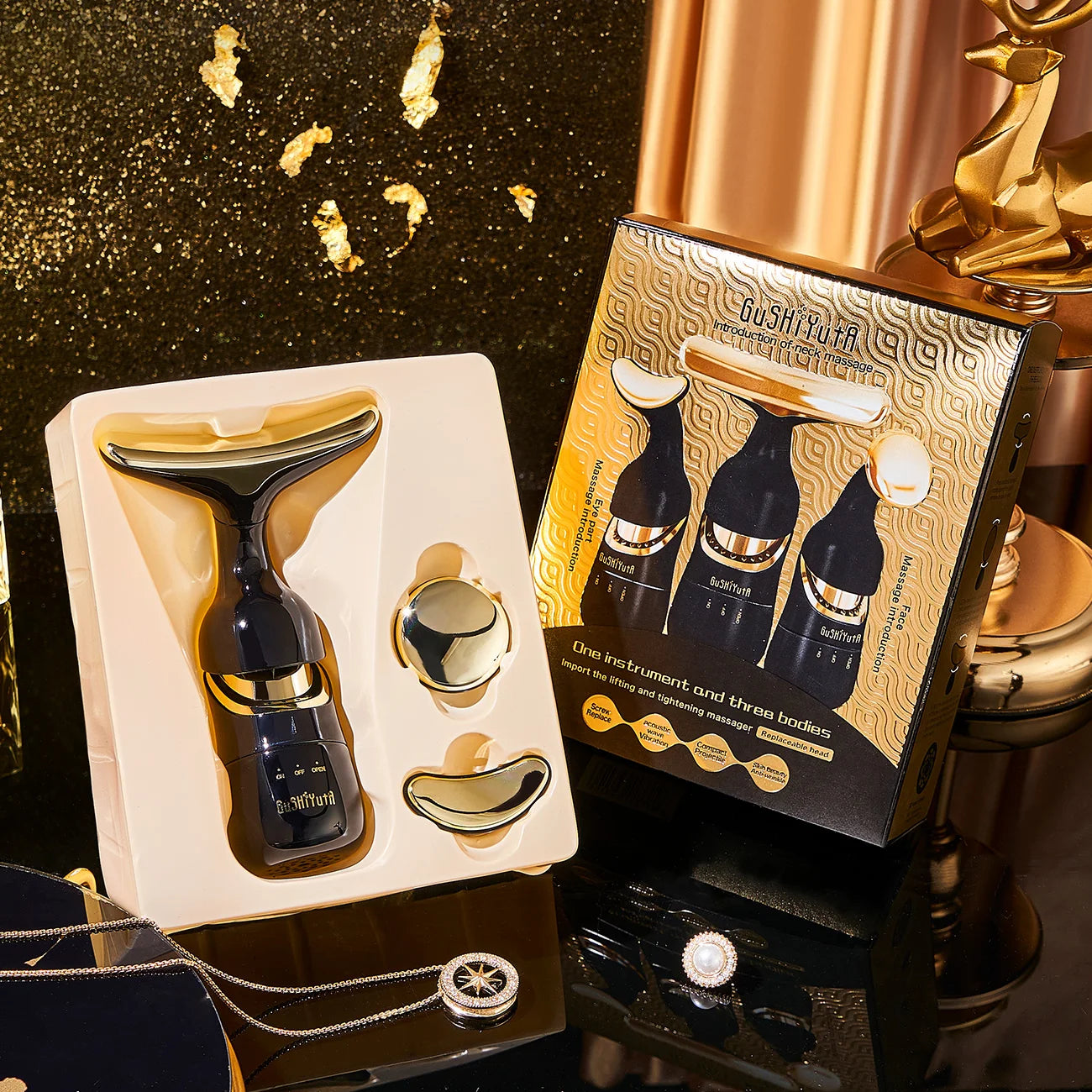 3-in-1 EMS Beauty Device – Skin Tightening & Lifting Massager