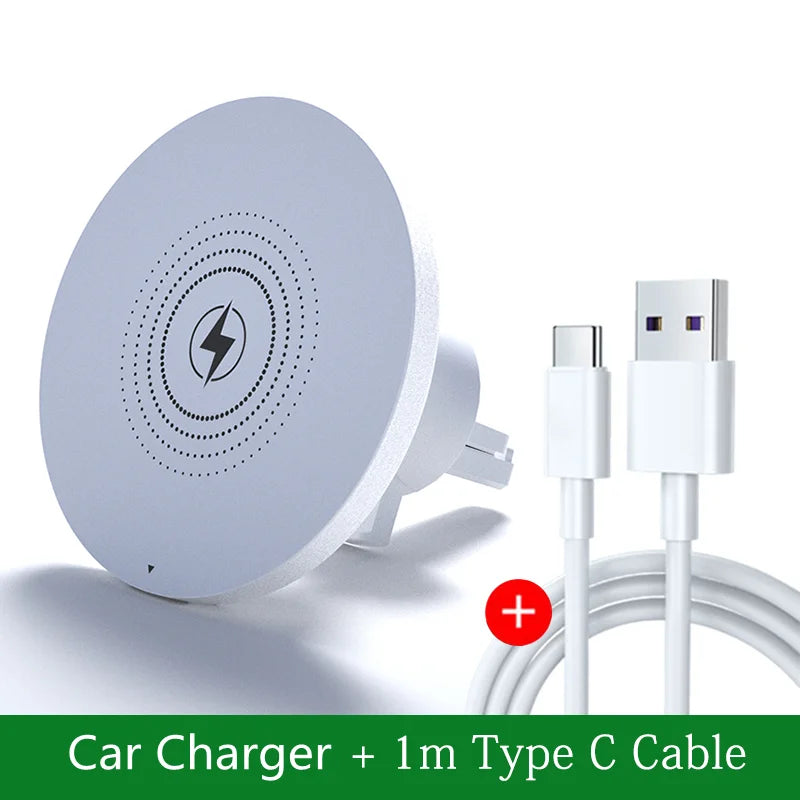 VIKEFON 30W Magnetic Wireless Car Charger with Vent Mount for iPhone