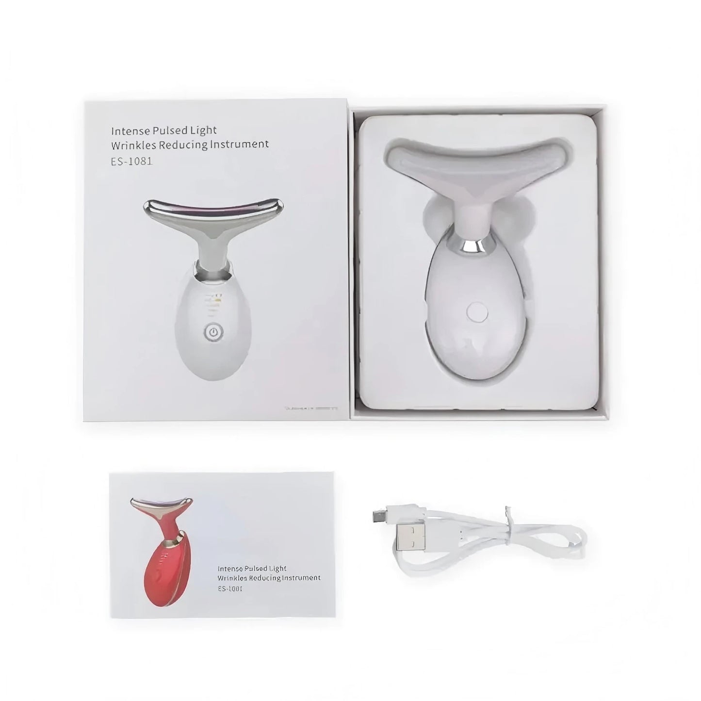 VIMYSHOW ES1081 Neck Massager – LED EMS Anti-Wrinkle Face Sculpting Tool