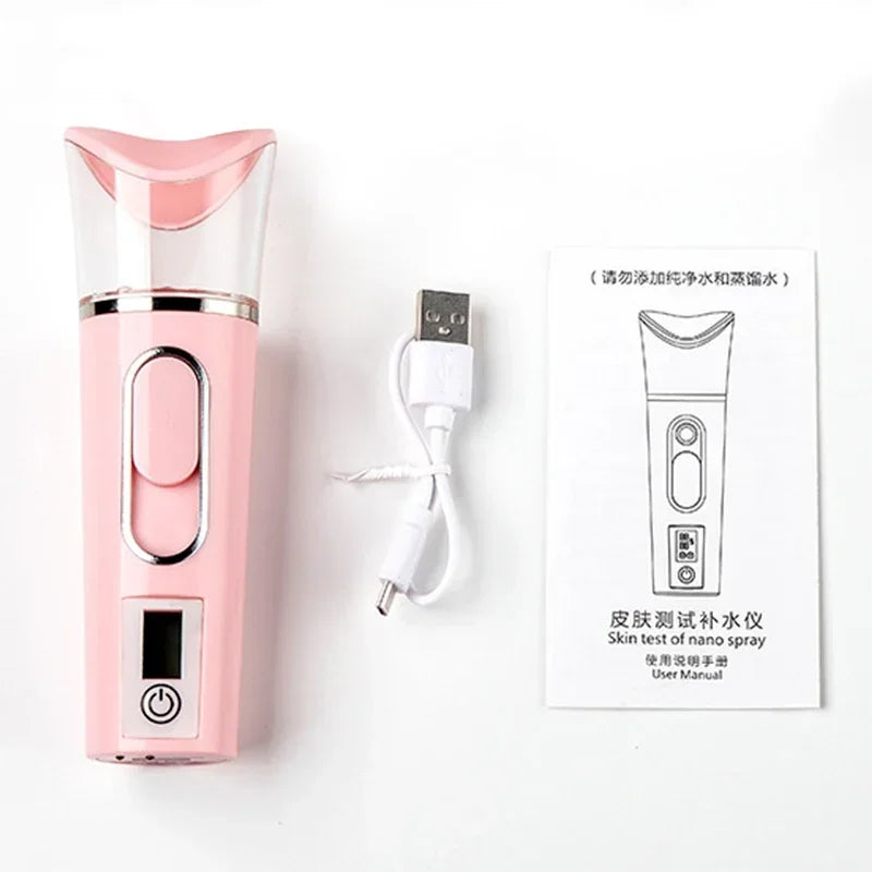 Miitina Portable Facial Steamer – Dual Spray Cold Mist Skin Hydration Device