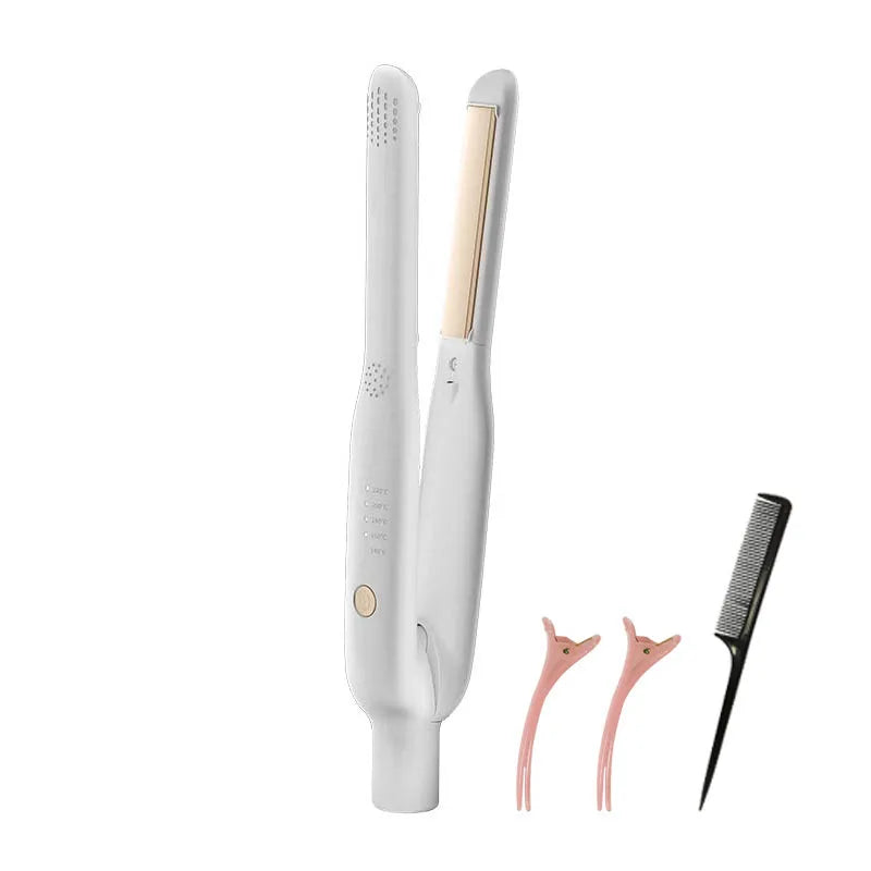 Portable Mini Hair Straightener & Curler – Lightweight Flat Iron with Auto Shut-Off