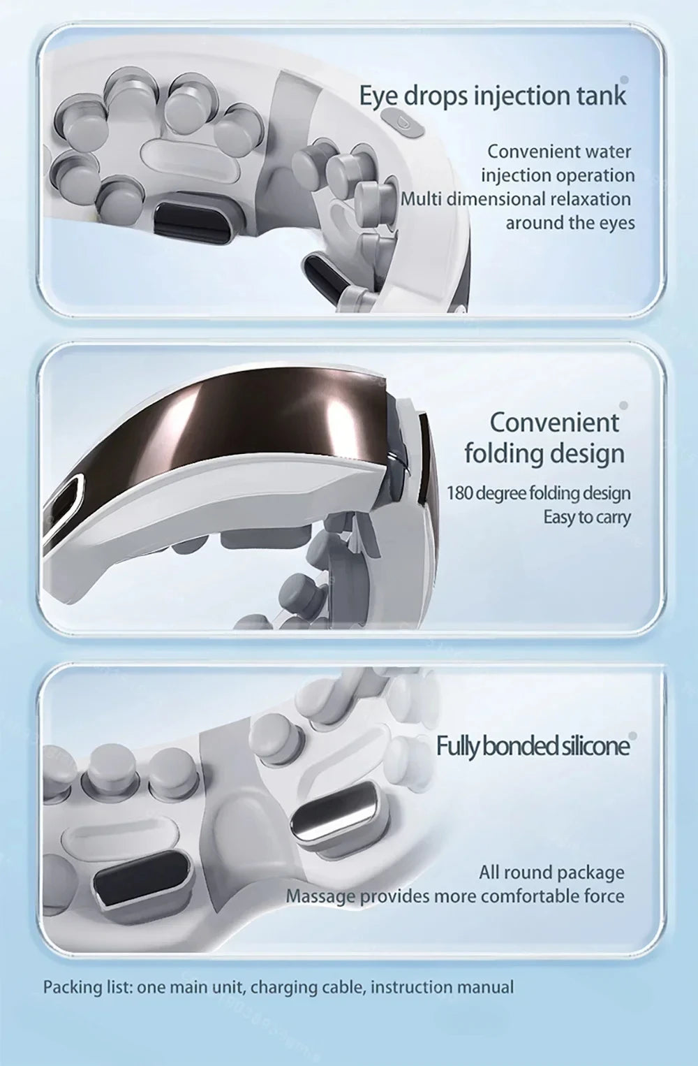 BXA / MERALL Eye Atomization Massager – Acupressure Glasses for Eye Relaxation