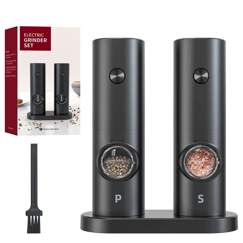 Automatic Gravity Pepper Grinder – LED Light Adjustable Coarseness Battery Operated