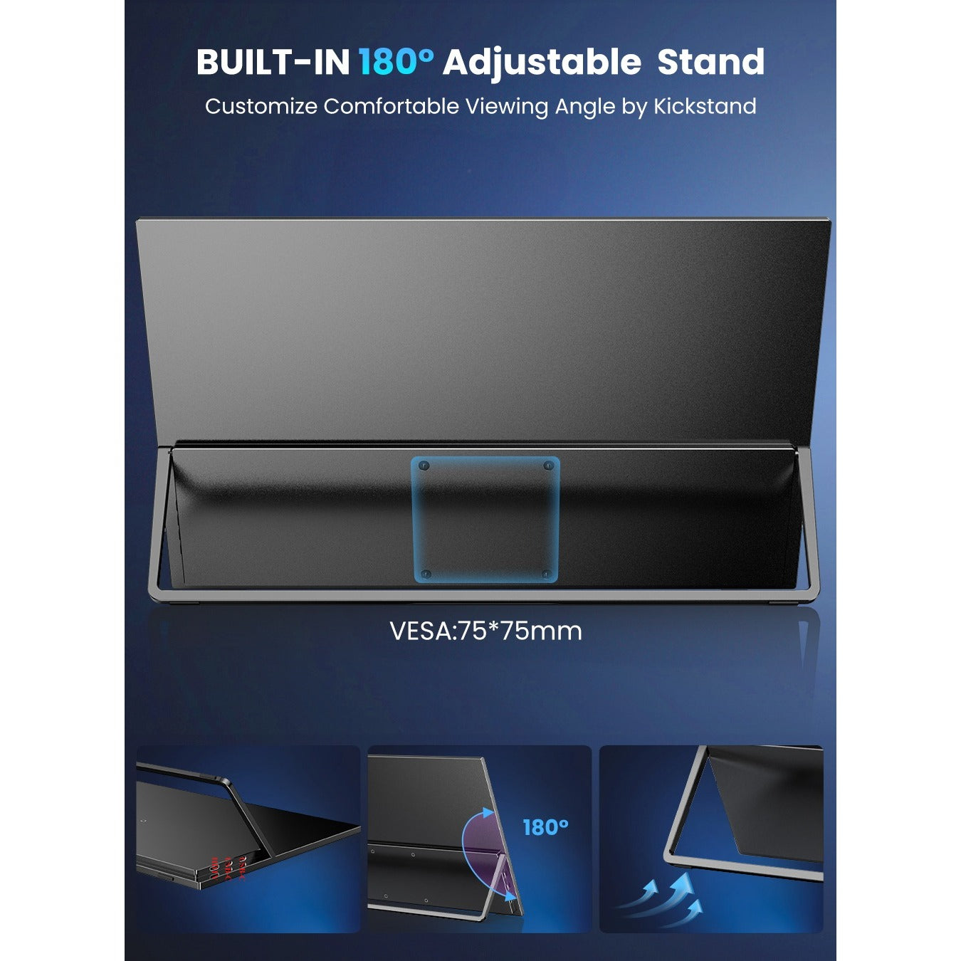 UPERFECT 17.3″ 144Hz Portable Gaming Monitor IPS USB-C HDMI HDR External Display