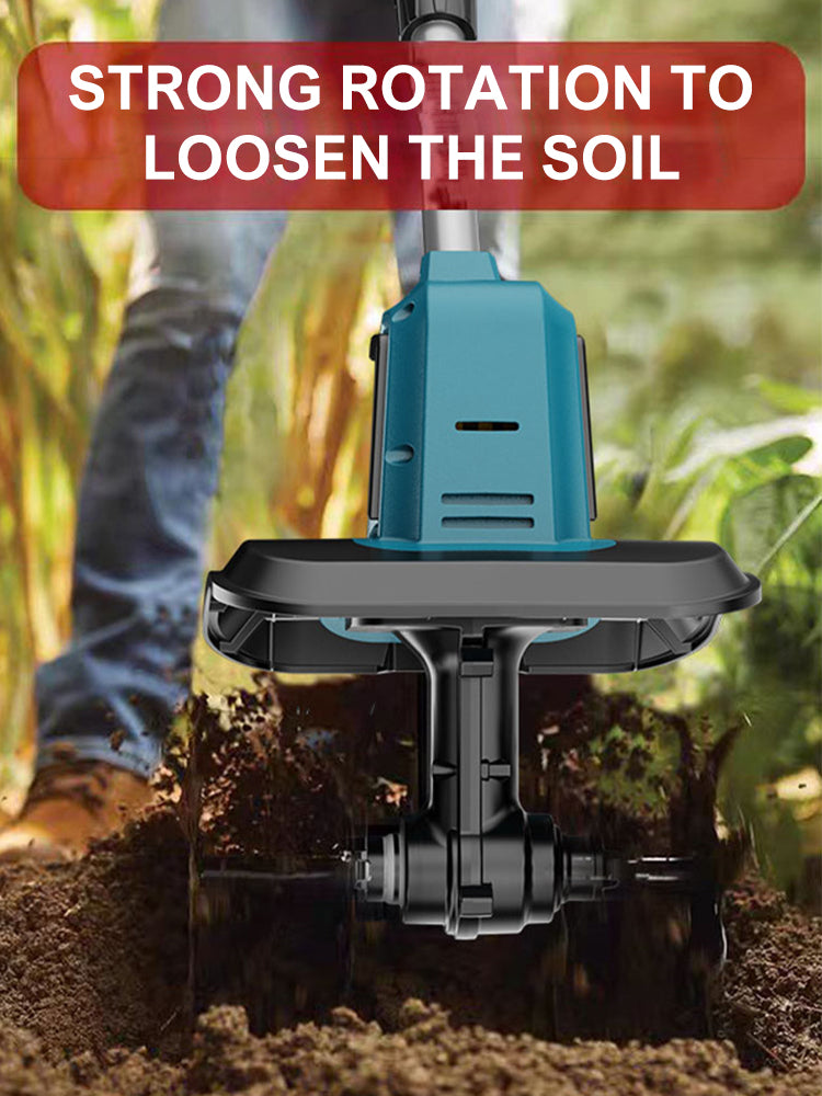 ISFRIDAY Electric Cultivator 21V Cordless Garden Tiller 330RPM For Makita Battery(NO Battery)