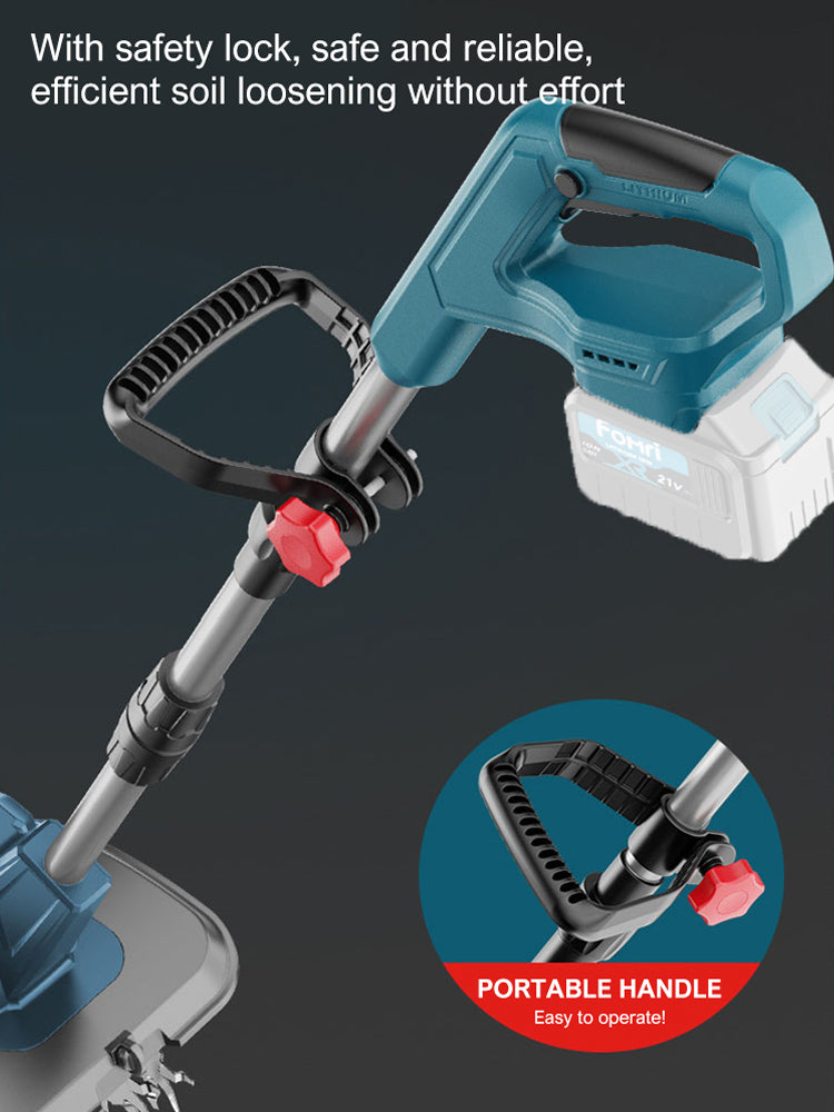 ISFRIDAY Electric Cultivator 21V Cordless Garden Tiller 330RPM For Makita Battery(NO Battery)