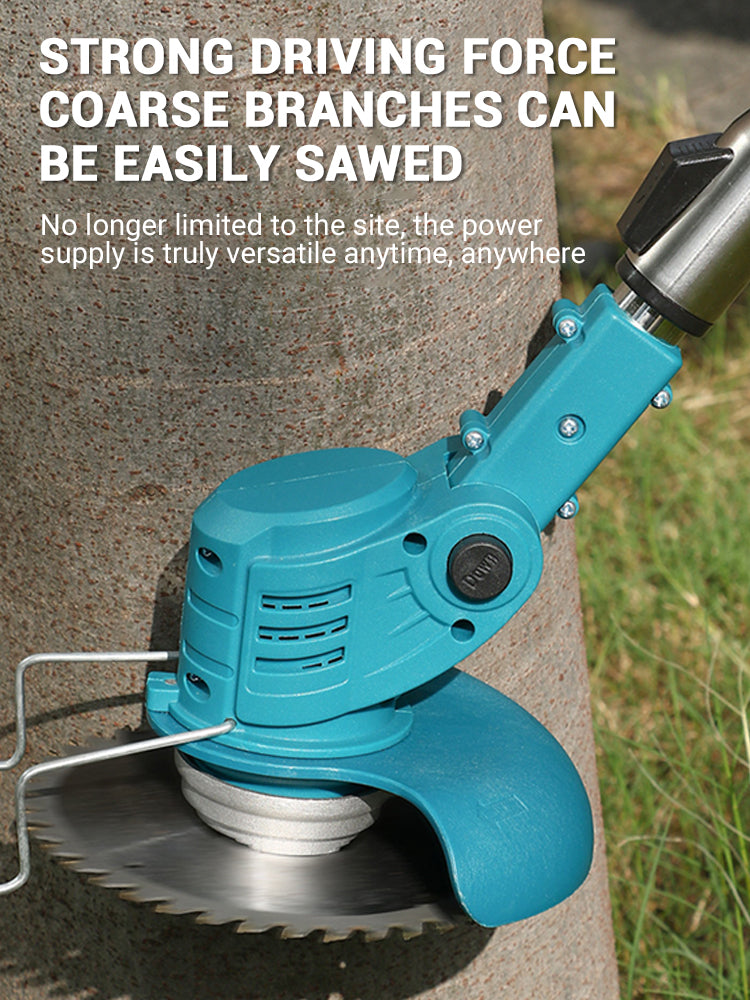 Cordless Lawn Mower Trimmer 650W Multi Blade Grass Cutter Makita 21V Battery Compatible