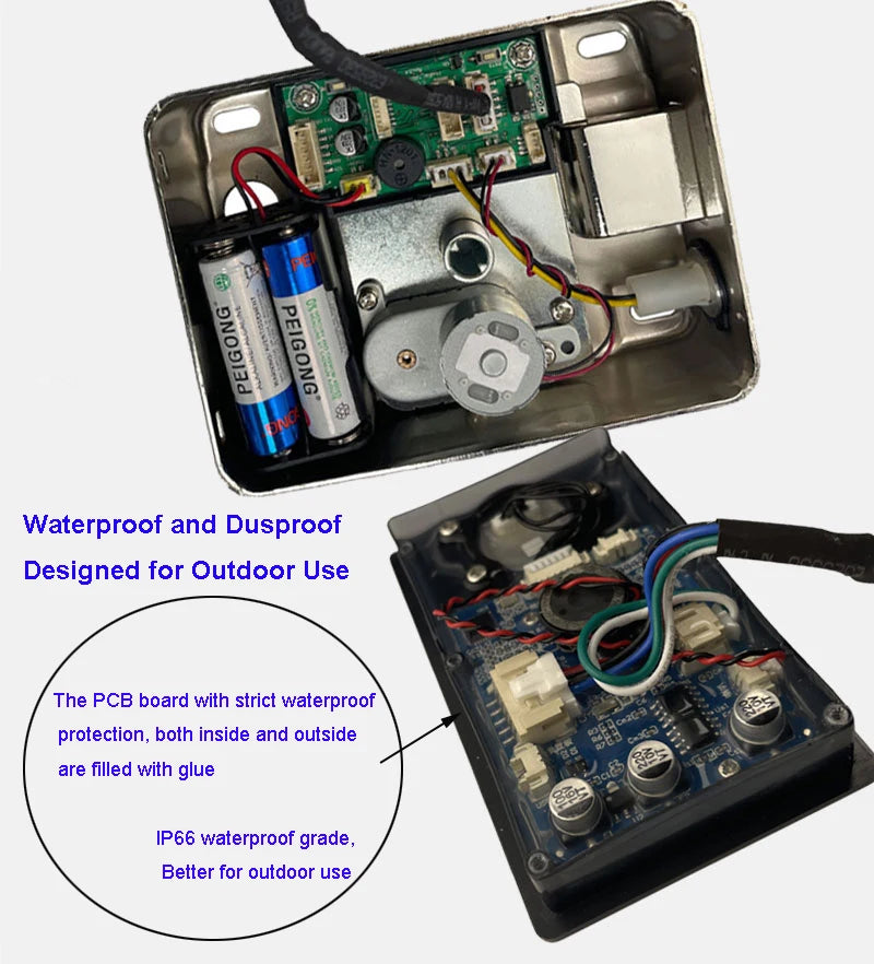 G23 Waterproof Smart Gate Lock – Fingerprint, Password, Card & Remote Unlock