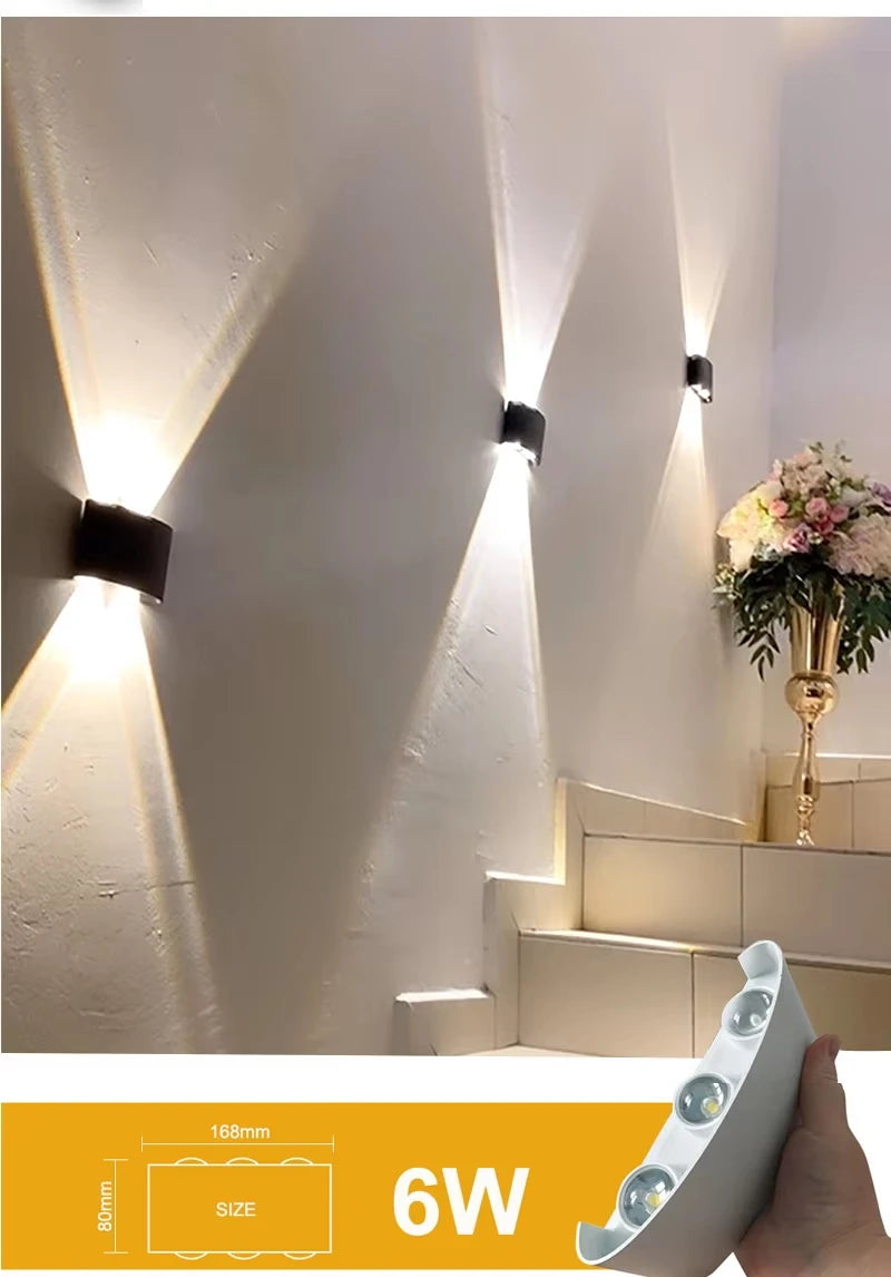 ErtimeLED IP65 Up & Down LED Wall Light | Indoor Outdoor Waterproof Sconce (2W–12W)