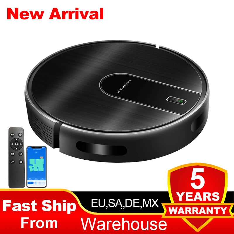 Liectroux N7S-U Smart Robot Vacuum Cleaner – Wet & Dry Mop, HEPA Filter, Alexa Ready