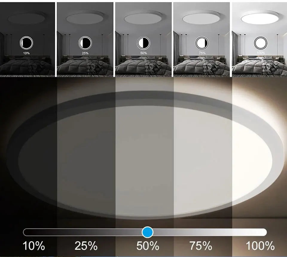 Tuya Smart LED Ceiling Light | WiFi RGB Dimmable 24W Modern Lamp
