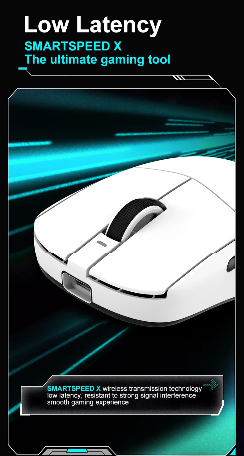 ro Wireless Gaming Mouse – PAW3395, 26,000 DPI, Ultra-Light