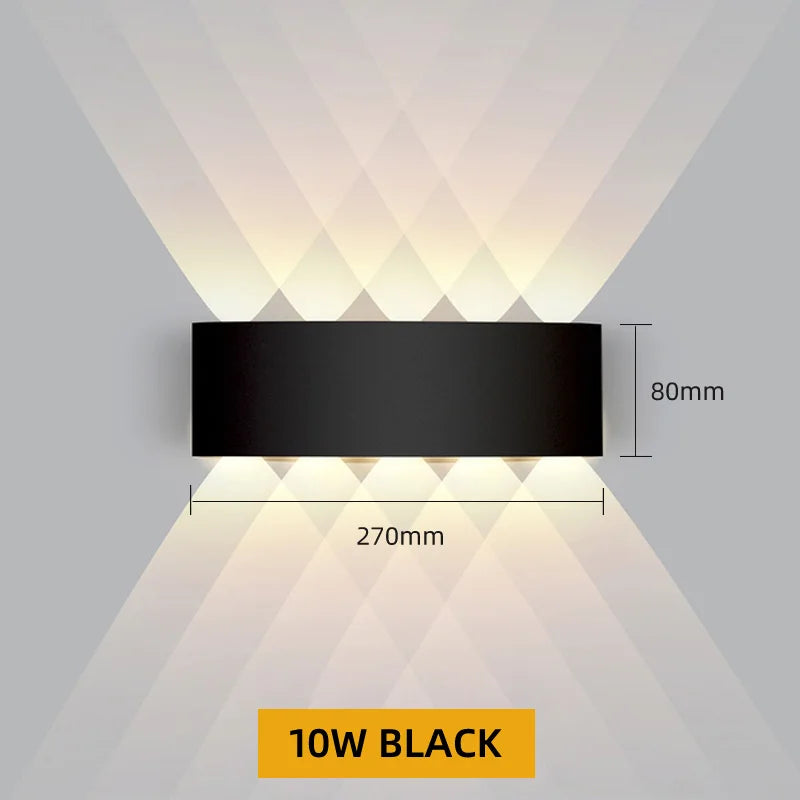 ErtimeLED IP65 Up & Down LED Wall Light | Indoor Outdoor Waterproof Sconce (2W–12W)