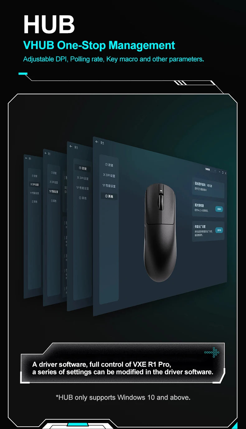ro Wireless Gaming Mouse – PAW3395, 26,000 DPI, Ultra-Light
