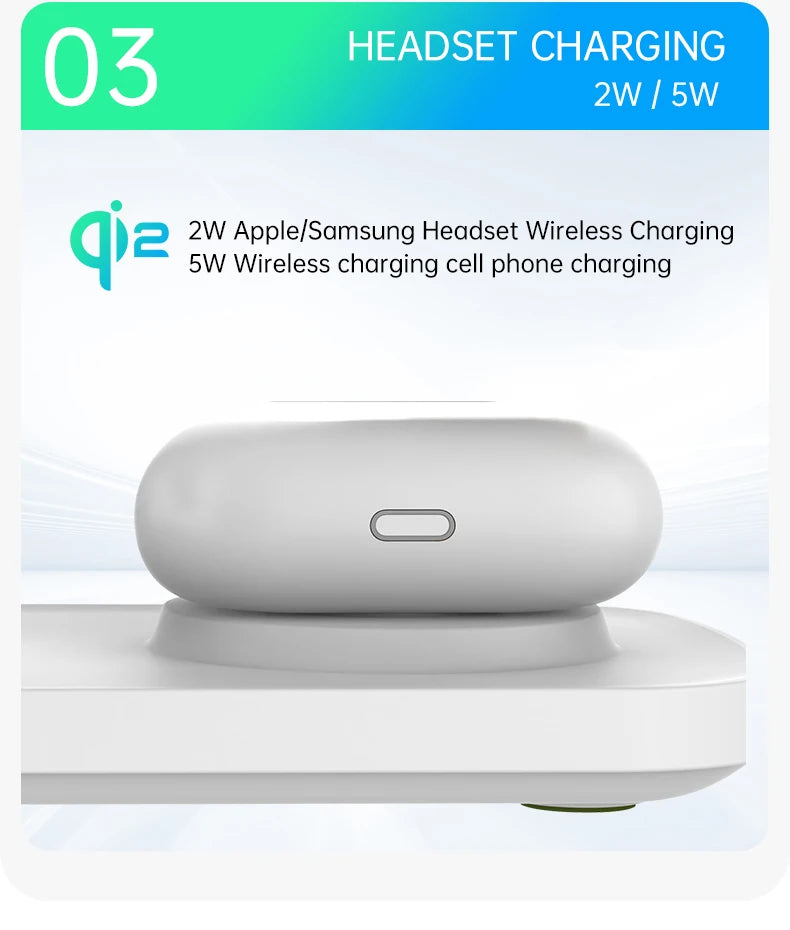 Qi-Certified 15W Magnetic Wireless Charging Station – Apple Devices