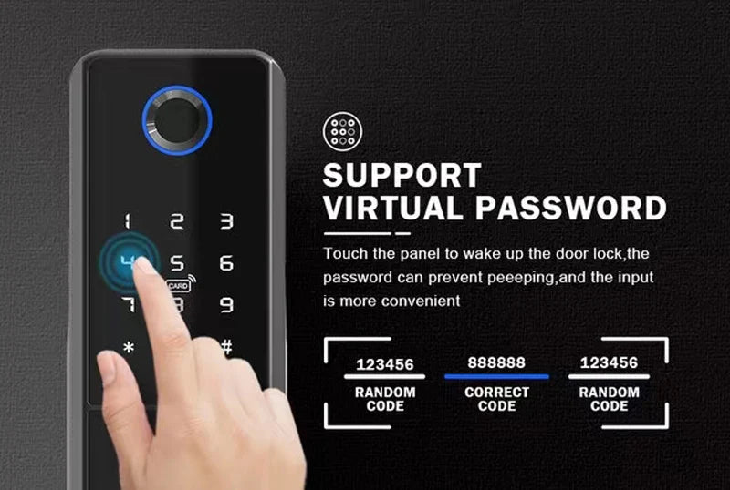 G23 Waterproof Smart Gate Lock – Fingerprint, Password, Card & Remote Unlock