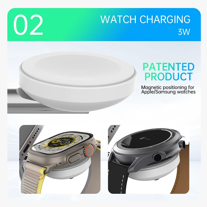 Qi-Certified 15W Magnetic Wireless Charging Station – Apple Devices