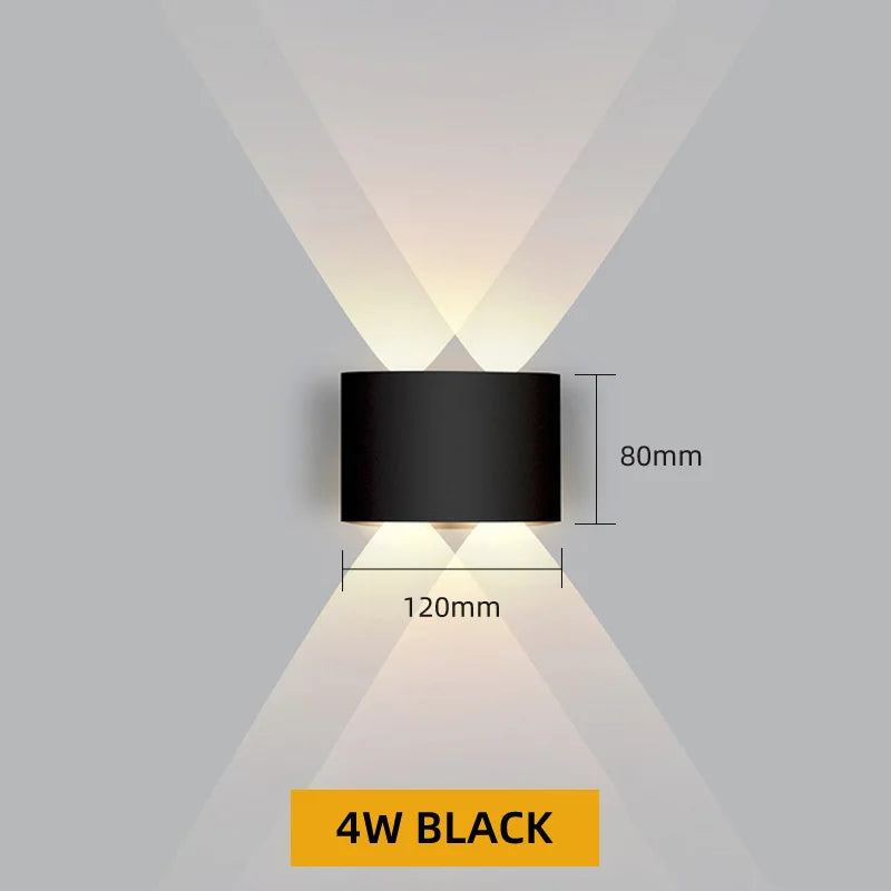 ErtimeLED IP65 Up & Down LED Wall Light | Indoor Outdoor Waterproof Sconce (2W–12W)