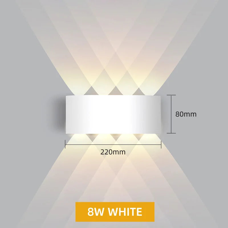 ErtimeLED IP65 Up & Down LED Wall Light | Indoor Outdoor Waterproof Sconce (2W–12W)