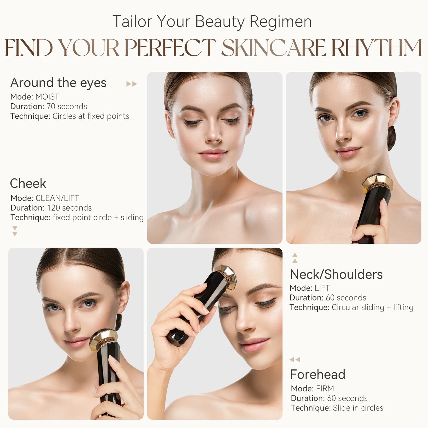 Anlan Multi-Polar Beauty Device Pro – RF EMS LED Anti-Aging Facial Massager