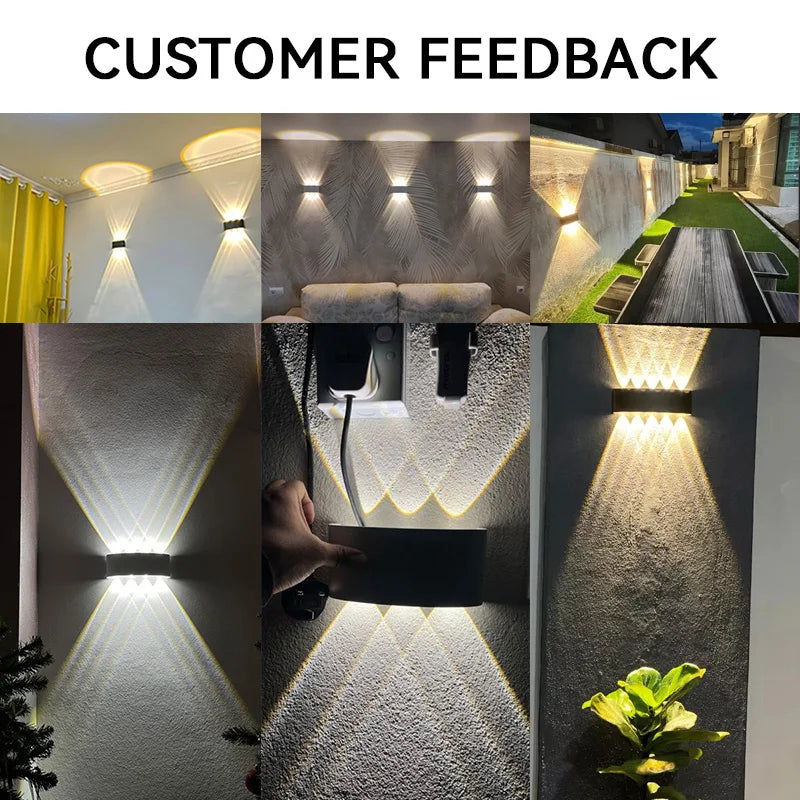 ErtimeLED IP65 Up & Down LED Wall Light | Indoor Outdoor Waterproof Sconce (2W–12W)