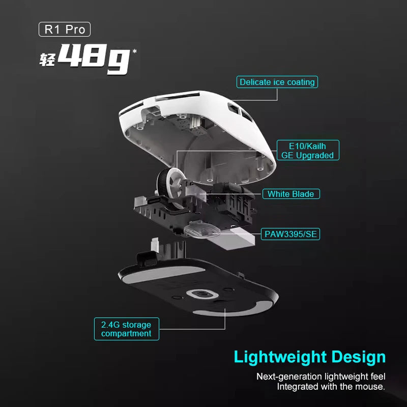 ro Wireless Gaming Mouse – PAW3395, 26,000 DPI, Ultra-Light